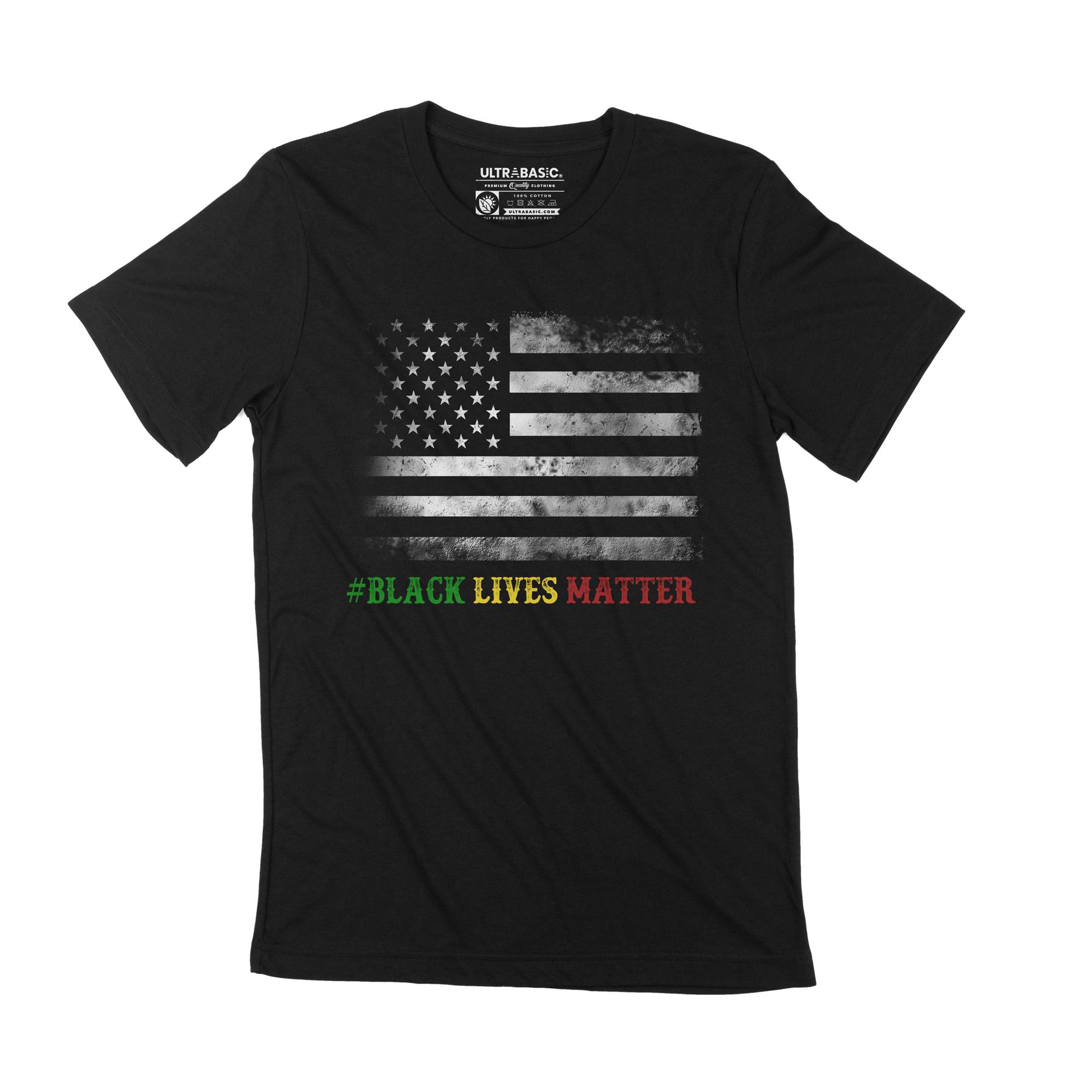 Ultrabasic Heren T-Shirt Black Lives Matter Protest BLM Movement Equal Rights Shirt