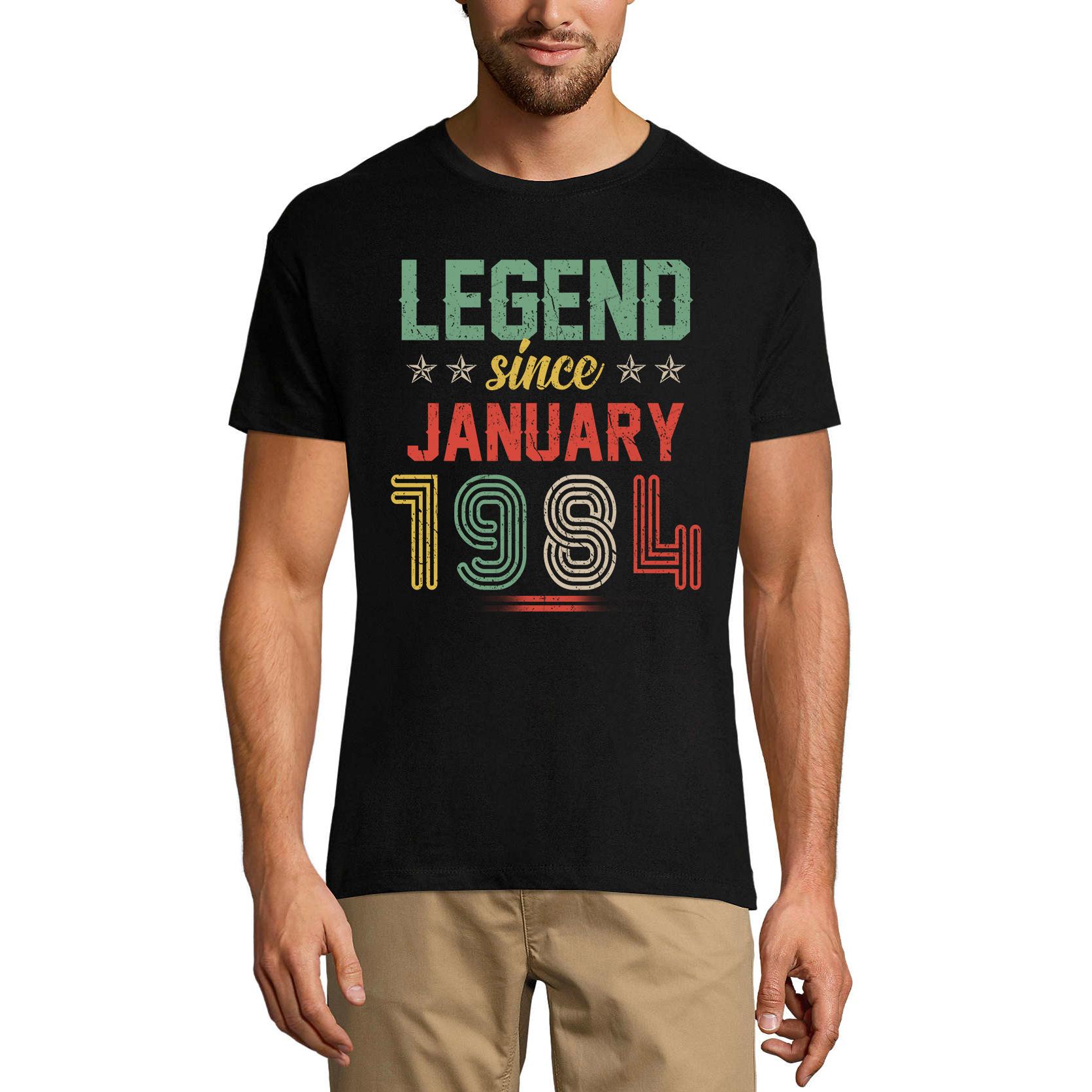 Ultrabasic Heren T-shirt Legende sinds januari 1984 - Vintage 37e verjaardagscadeau T-shirt