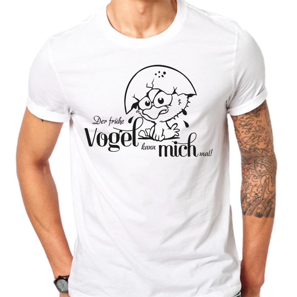 Shirtbude Der Frühe Vogel kann mich mal Fun Spruch T-Shirt