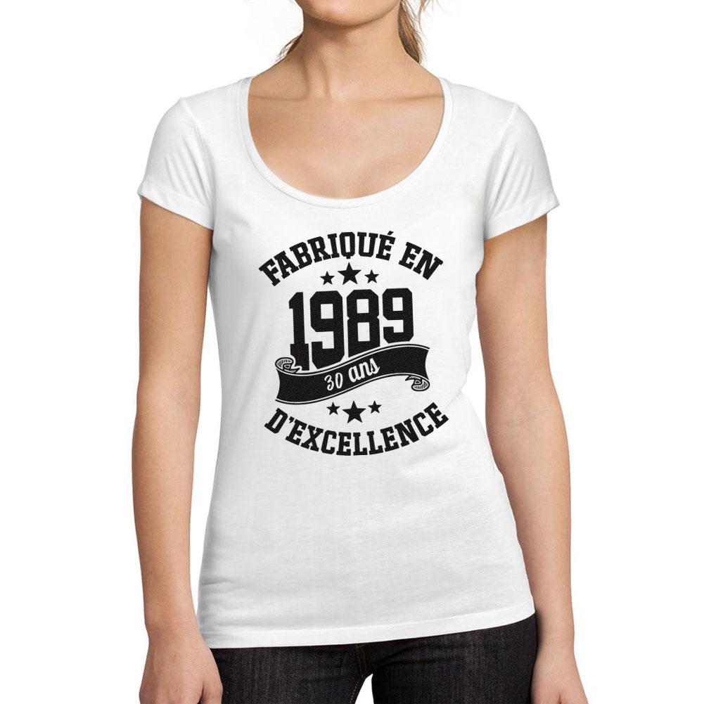 Ultrabasic  T-shirt Femme col Rond Decollete Fabrique en 1989, 30 Ans d etre Genial T-shirt