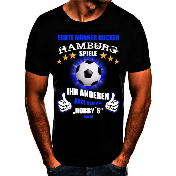 Shirtbude T-shirt met voetbalclub Hamburg-print