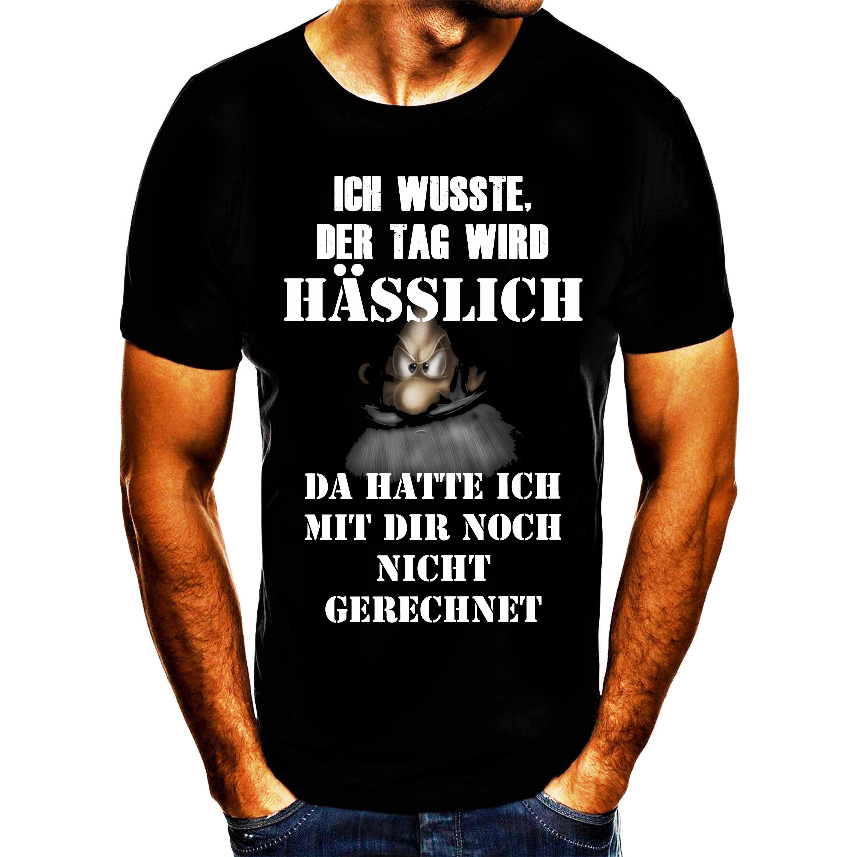 Shirtbude Hässlicher Tag Fun ich hasse Menschen tshirt