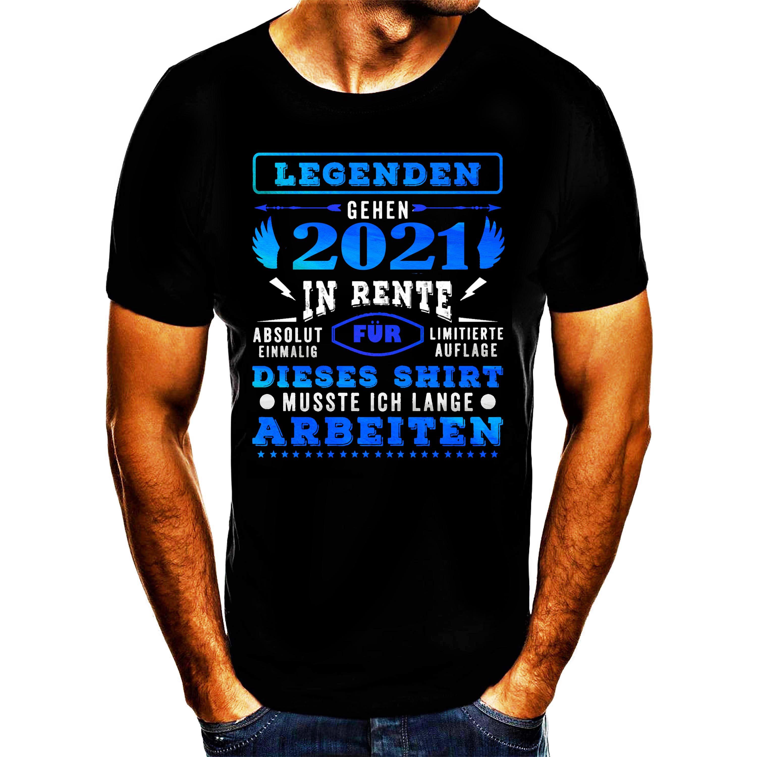 Shirtbude Pensioen 2021 Gepensioneerde 2021 Leuk T-shirt