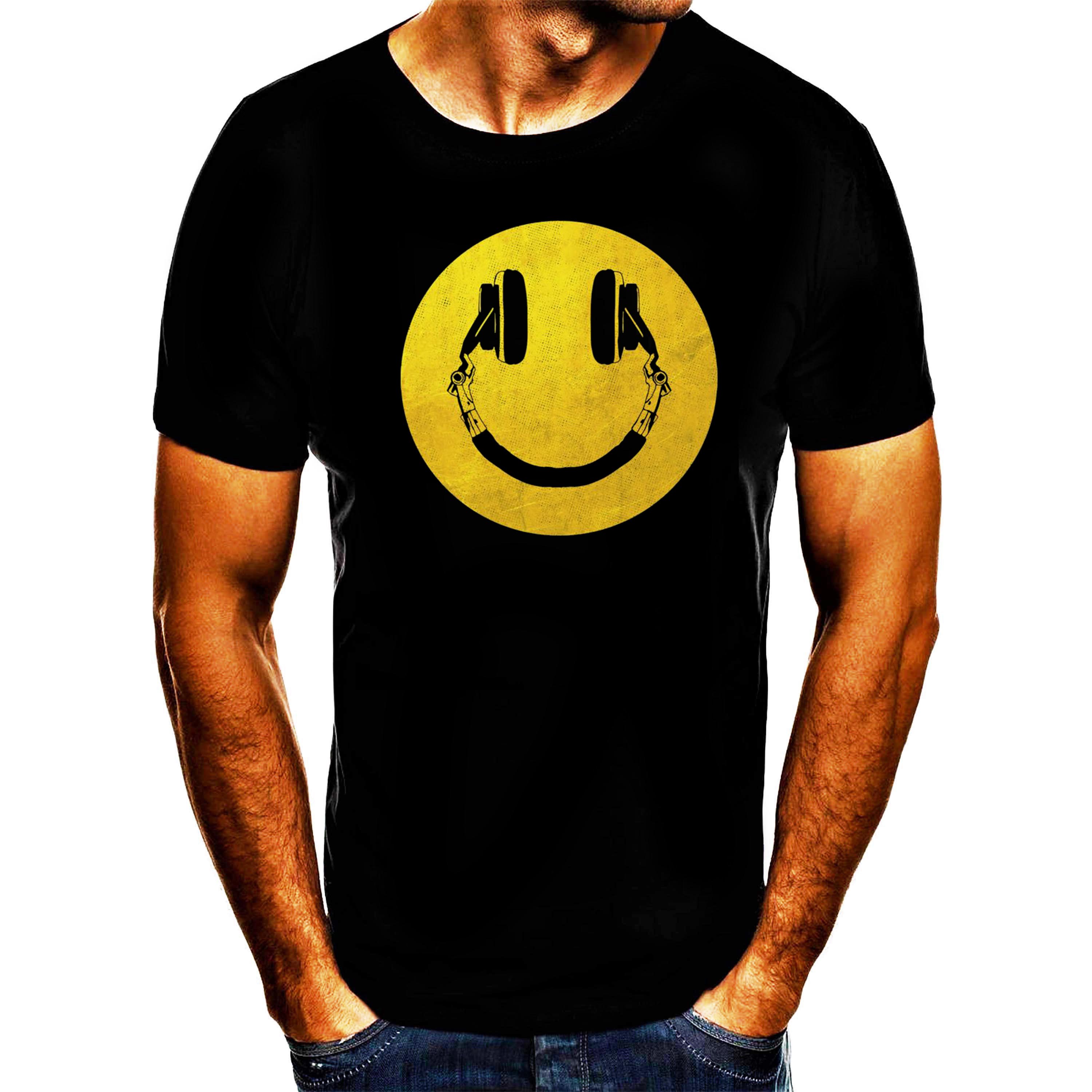 Shirtbude Smiley Smile print tshirt