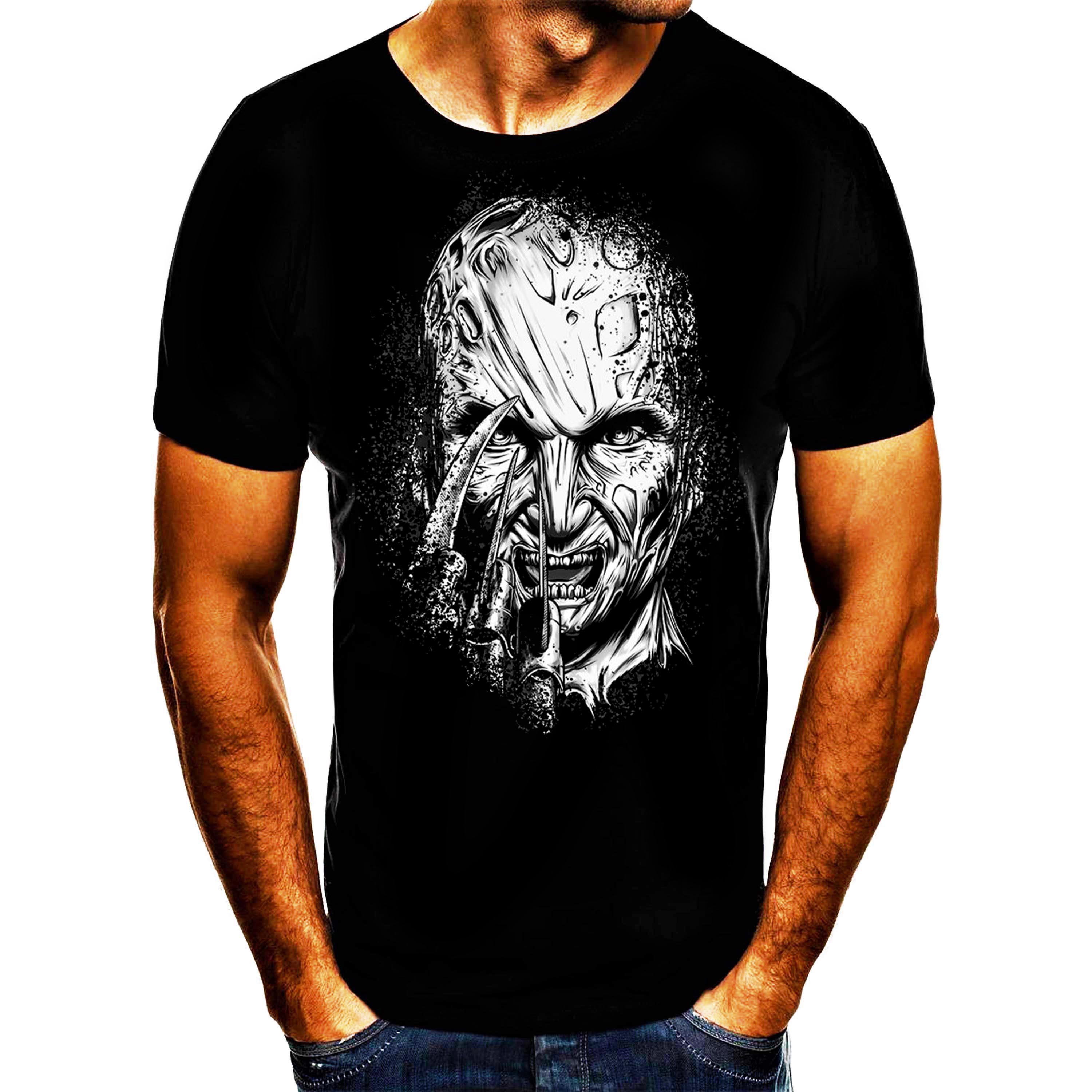 Shirtbude T-shirt met horror-Edward-print