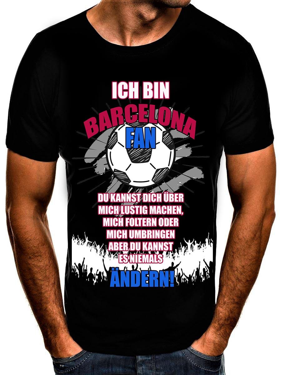 Shirtbude Barcelona Fußball Football print tshirt