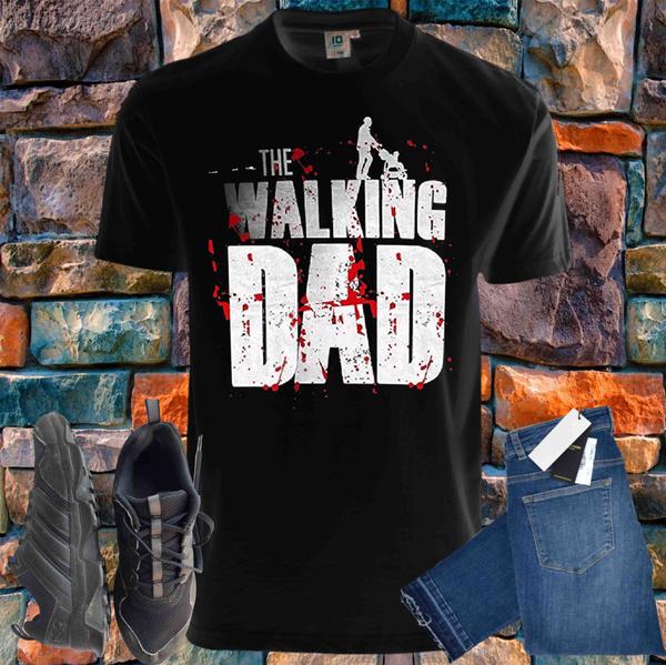 Shirtbude walking dad herrentag party spruch tshirt