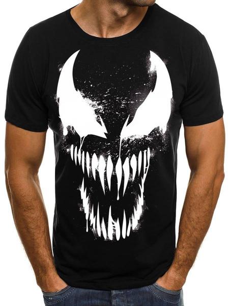 Shirtbude skull horror print tshirt