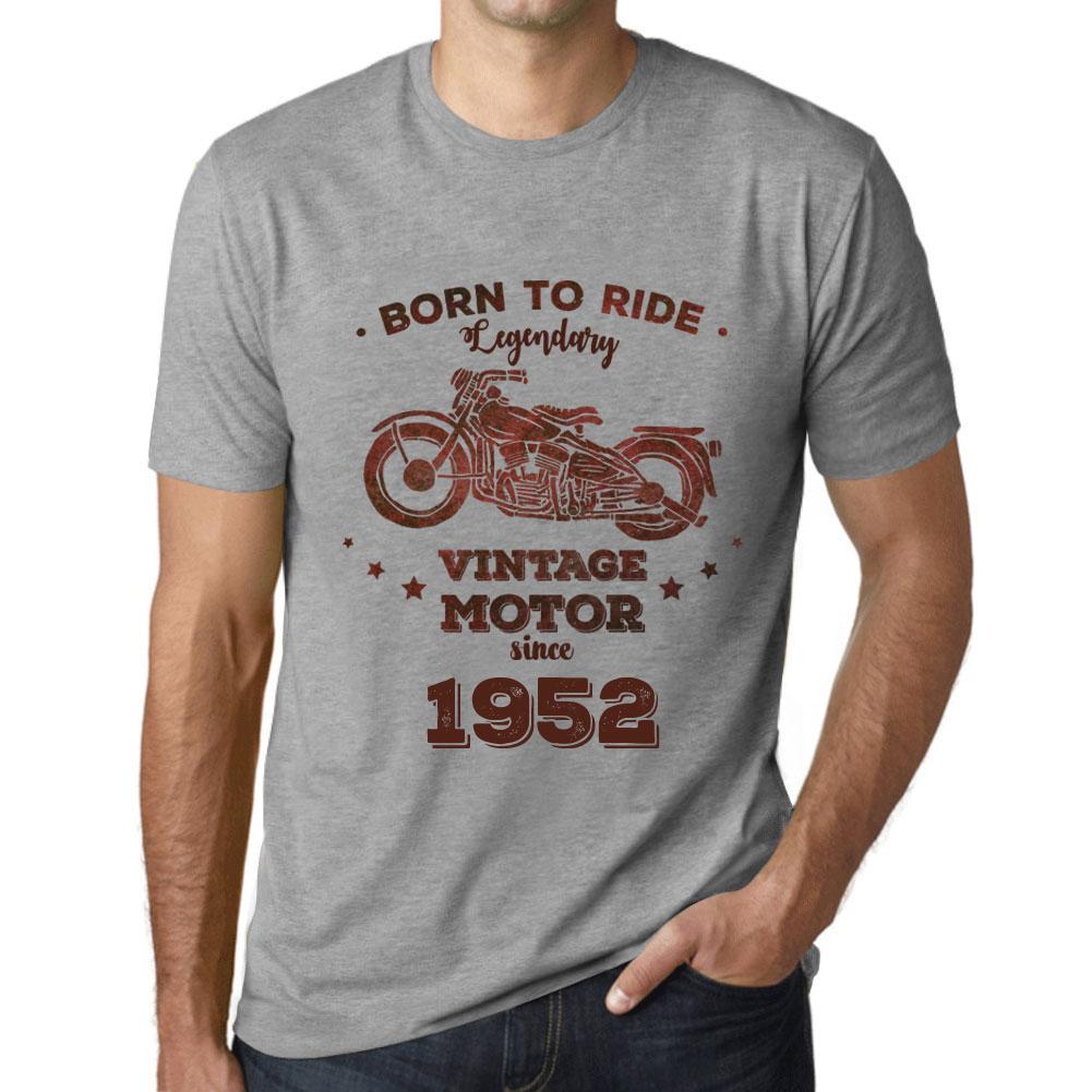 Ultrabasic Vintage T-shirt voor heren Grafisch T-shirt Easy Rider sinds 1952 Grijs gemêleerd