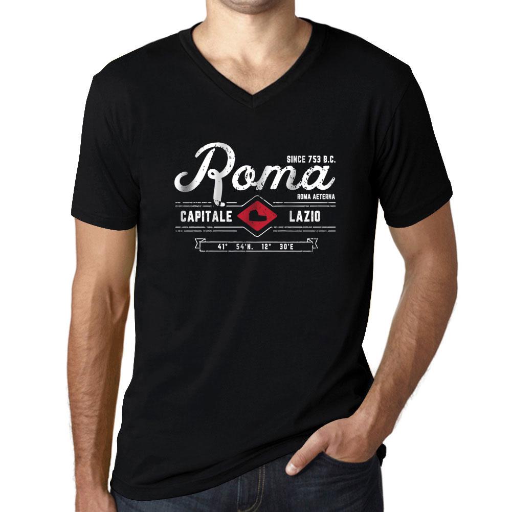 Ultrabasic  Homme Graphique Col V T-shirt Roma