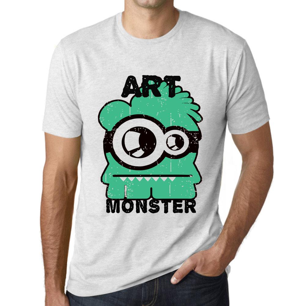 Ultrabasic Heren Vintage T-shirt Grafisch T-shirt Art Monster Vintage Wit