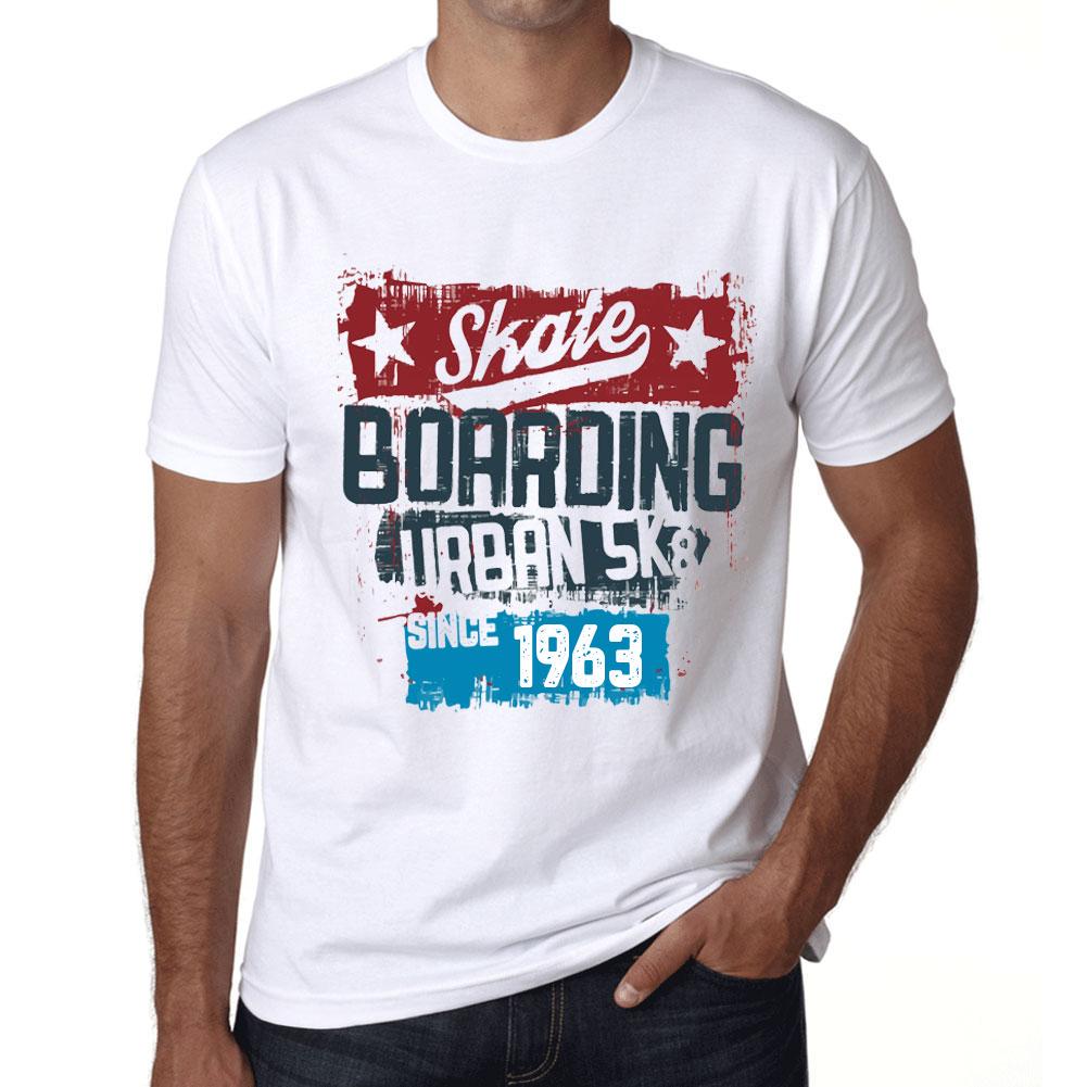 Ultrabasic Vintage T-shirt voor heren Grafisch T-shirt Urban Skate Sinds 1963 Wit