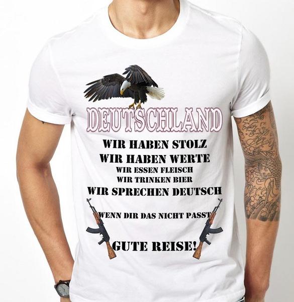 Shirtbude deutschland germany adler print tshirt