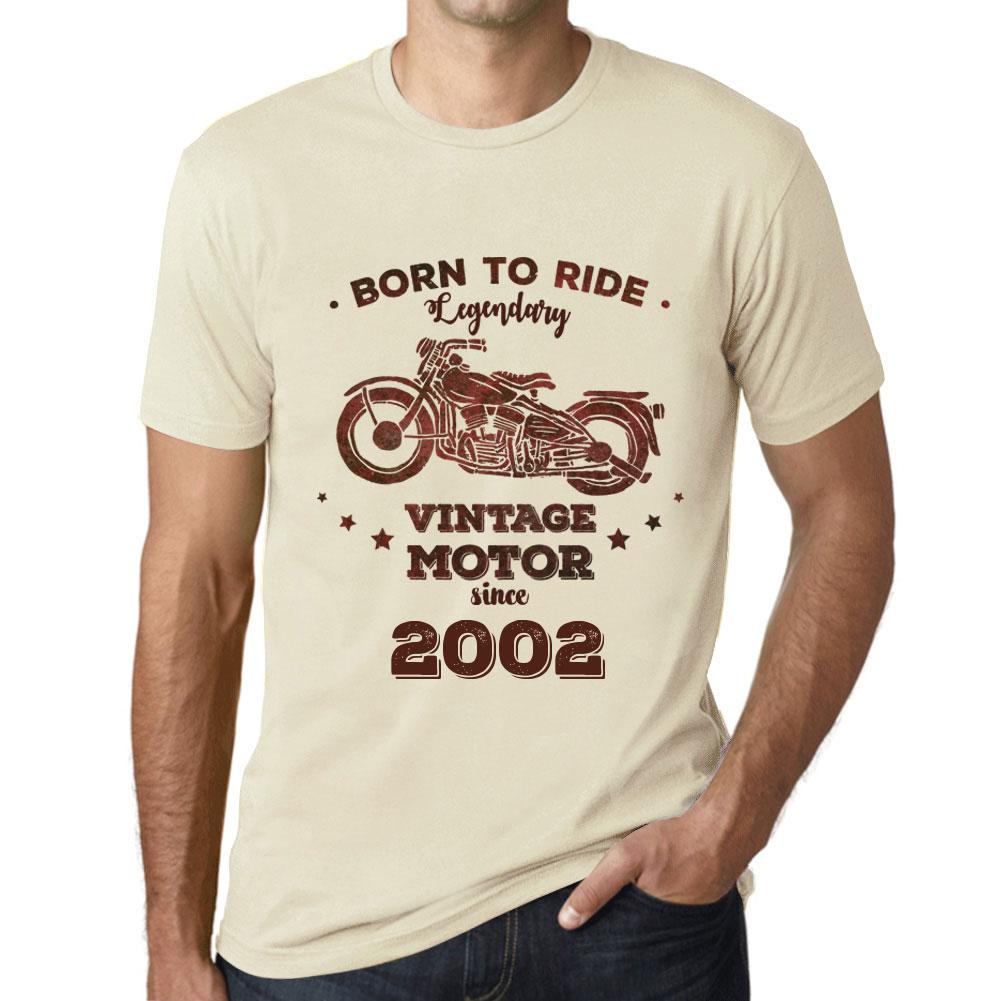 Ultrabasic Vintage T-shirt voor heren Grafisch T-shirt Easy Rider sinds 2002 Naturel