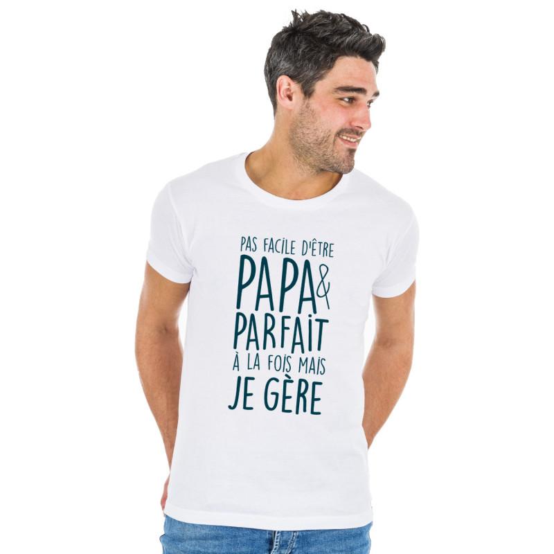 We are family Heren T-shirt - NIET GEMAKKELIJK DAD ZIJN EN PERFECT TEGELIJKERTIJD, MAAR IK BEHEER