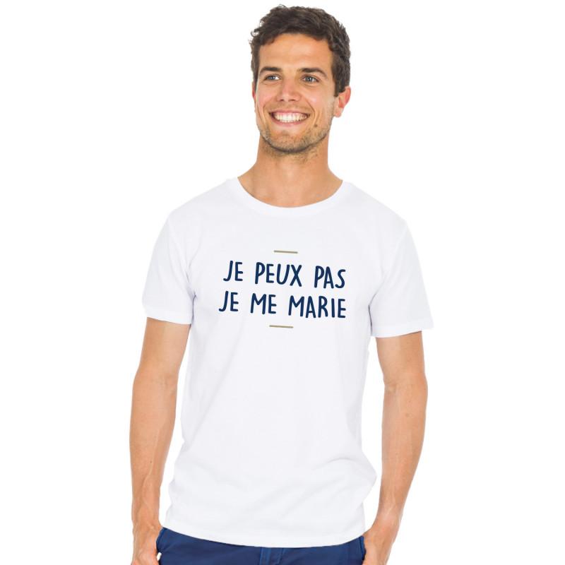 Les Éphémères T-shirt Homme - JE PEUX PAS JE ME MARIE 2