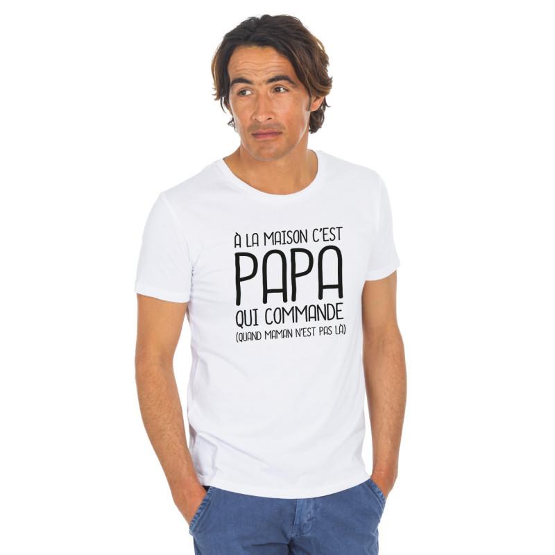 We are family Heren T-shirt - THUIS IS HET PAPA DIE 2 WAF BESTELT