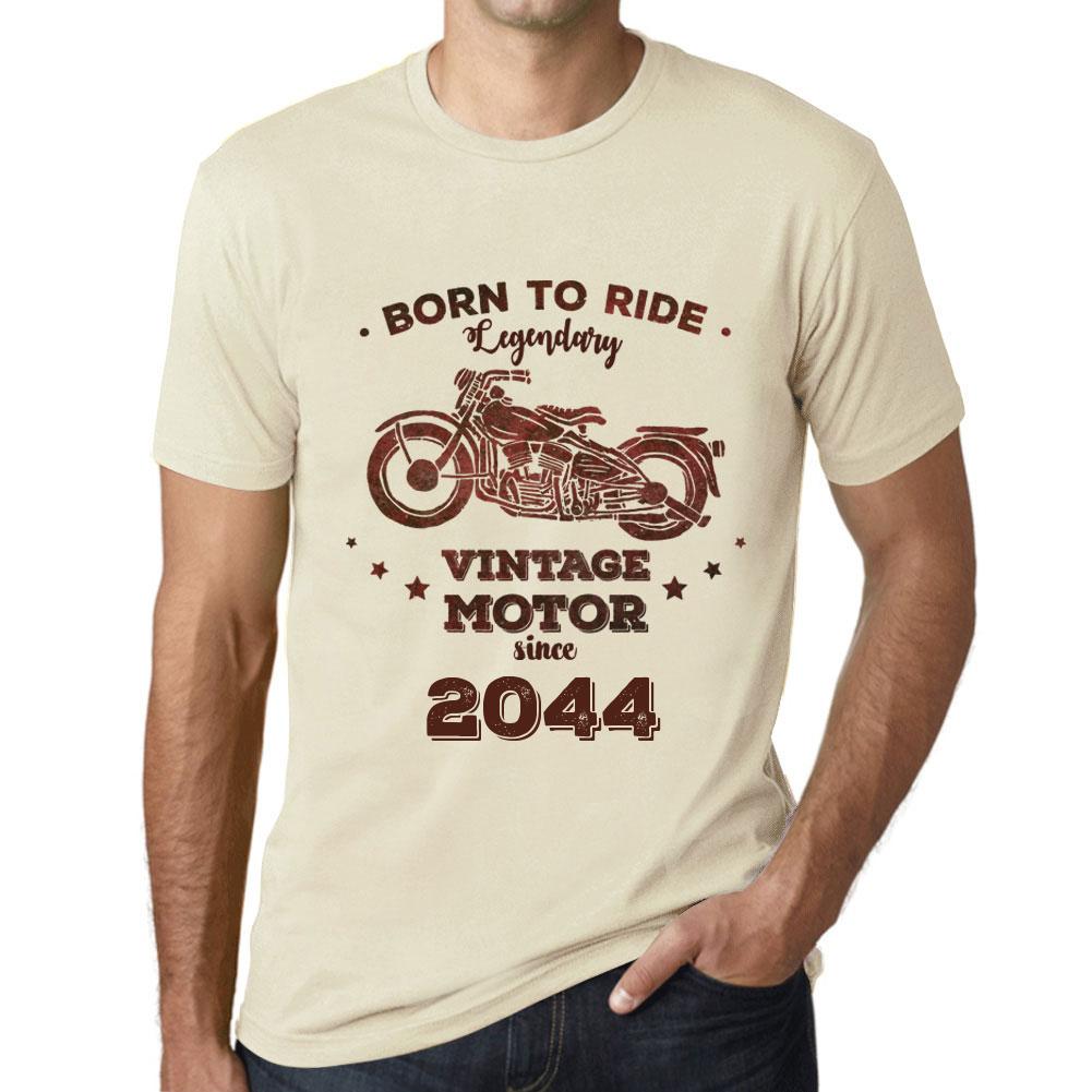 Ultrabasic Vintage T-shirt voor heren Grafisch T-shirt Easy Rider Since 2044 Naturel