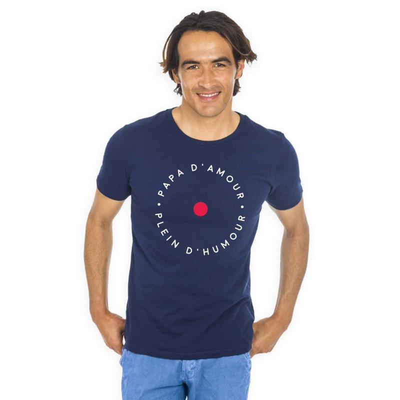 Ma Petite Tribu T-shirt Homme - PAPA D'AMOUR PLEINS D'HUMOUR