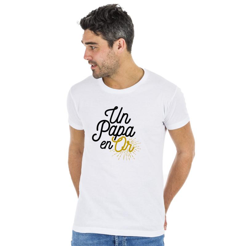 Ma Petite Tribu T-shirt Homme - PAPA EN OR