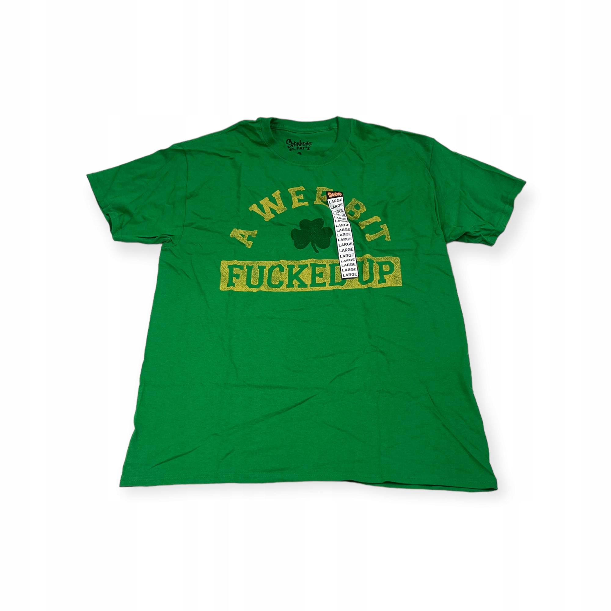 Outletup-clothes Koszulka T-shirt męski okrągły dekolt SPENCER'S ST.PAT'S XXL