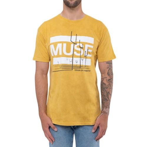 Pertemba FR - Apparel Muse Unisex volwassen oorsprong van symmetrie minerale wassing T-shirt