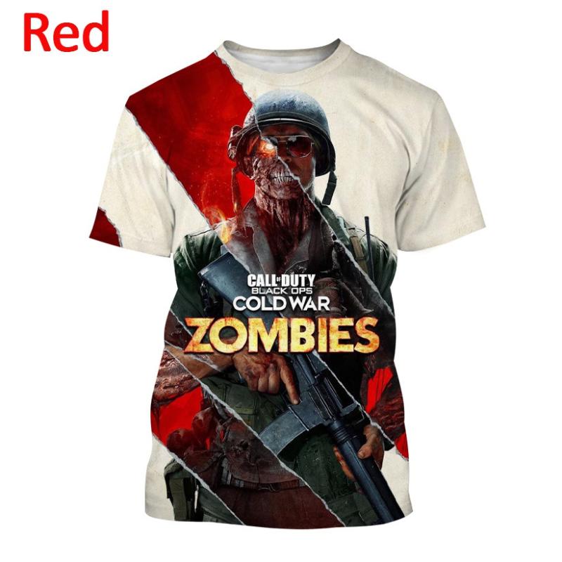 Baibao QIQI Game Call of Duty 3D Print T-shirts Black Ops Koude Oorlog Grafische T-shirt voor Mannen Mode Harajuku Straat hip Hop Korte Mouw