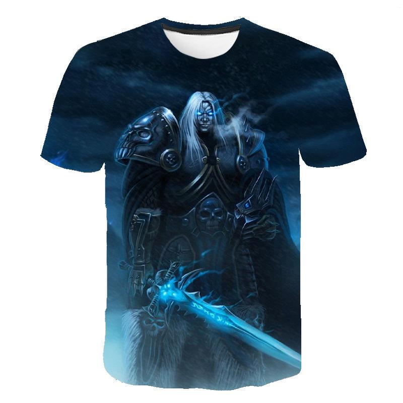 Laoxu 2023 Nieuwe Game World Of Warcraft 3D Geprint T-shirt Mannen Vrouwen Mode Streetwear O-hals T-shirt Harajuku Oversized Tees Tops