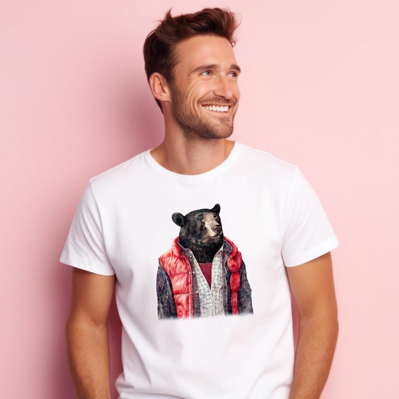 Le Roi du Tshirt T-shirt Homme - BLACK BEAR