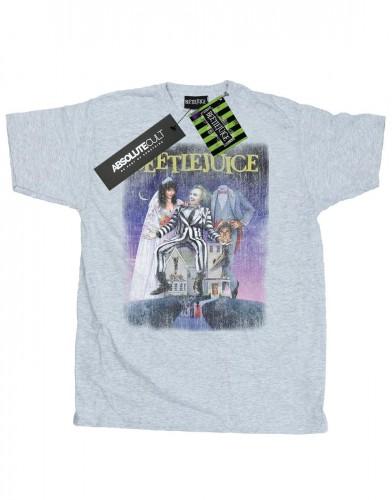 Beetlejuice Heren Distressed Poster T-shirt