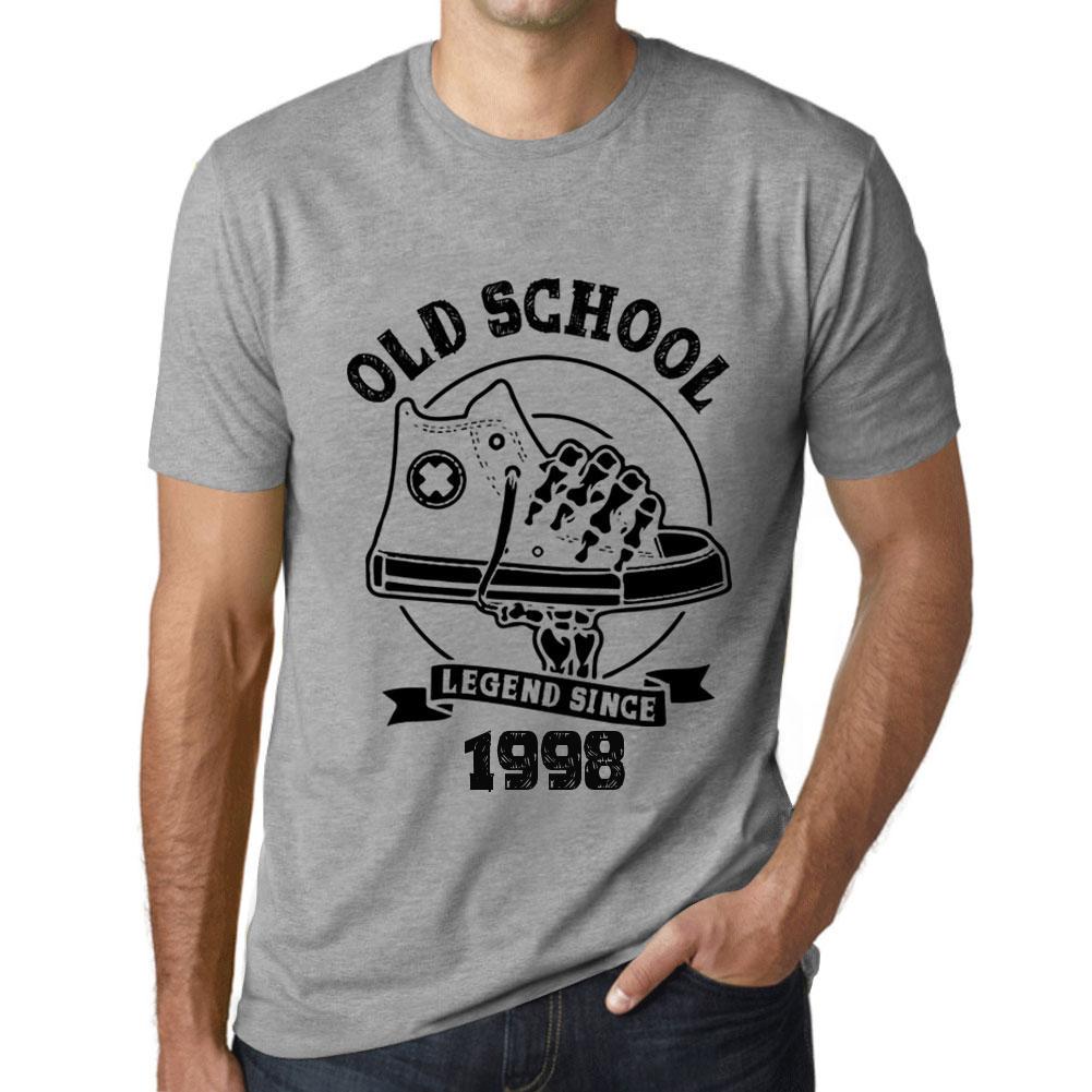 Ultrabasic Vintage T-shirt voor heren Grafisch T-shirt Old School All Star Sinds 1998 Grijs gemêleerd