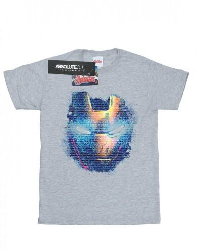 Marvel Heren Iron Man Distressed Head T-shirt