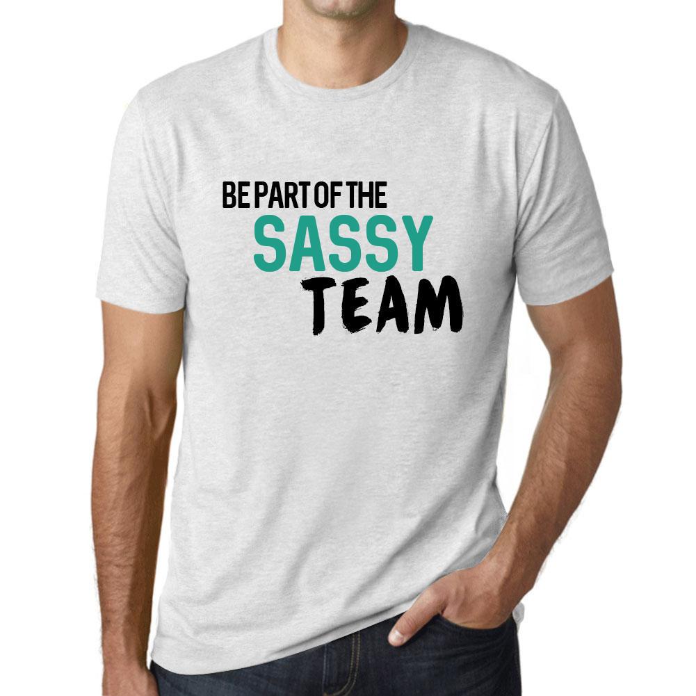 Ultrabasic Vintage T-shirt voor heren, grafisch T-shirt, maak deel uit van het Sassy Team Vintage White