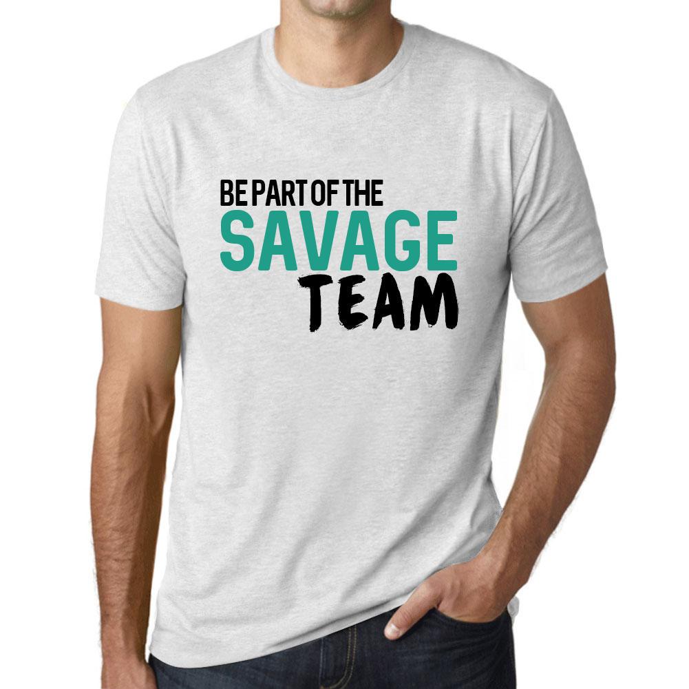 Ultrabasic Vintage T-shirt voor heren, grafisch T-shirt, maak deel uit van het Savage Team Vintage White