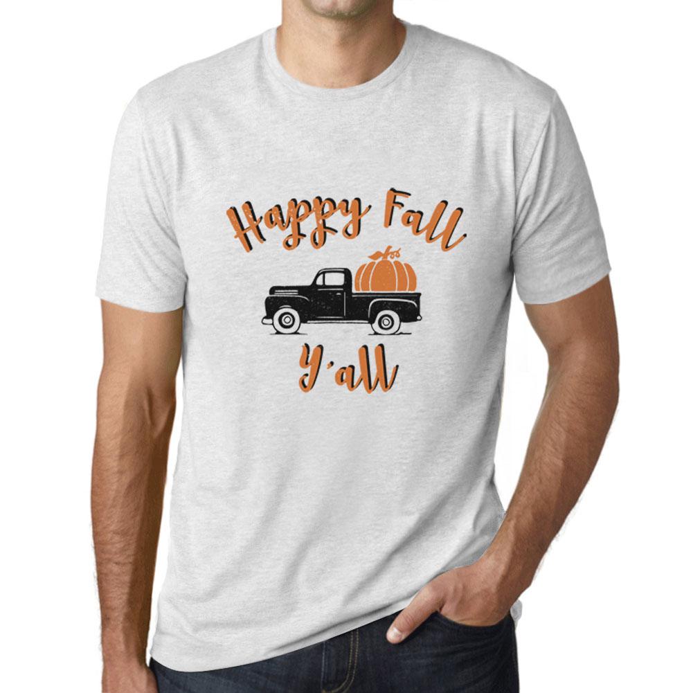 Ultrabasic  Grafisch T-shirt voor heren Happy Fall Yall Pumpkin Truck