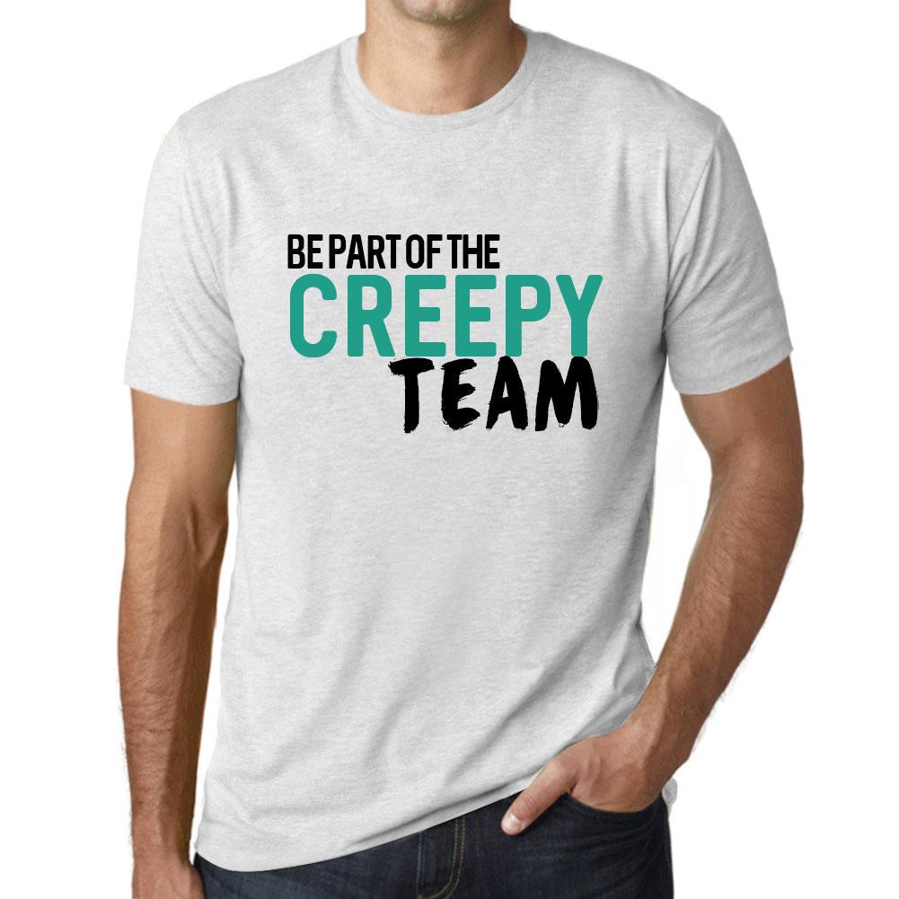 Ultrabasic Vintage T-shirt voor heren, grafisch T-shirt, maak deel uit van het Creepy Team Vintage White