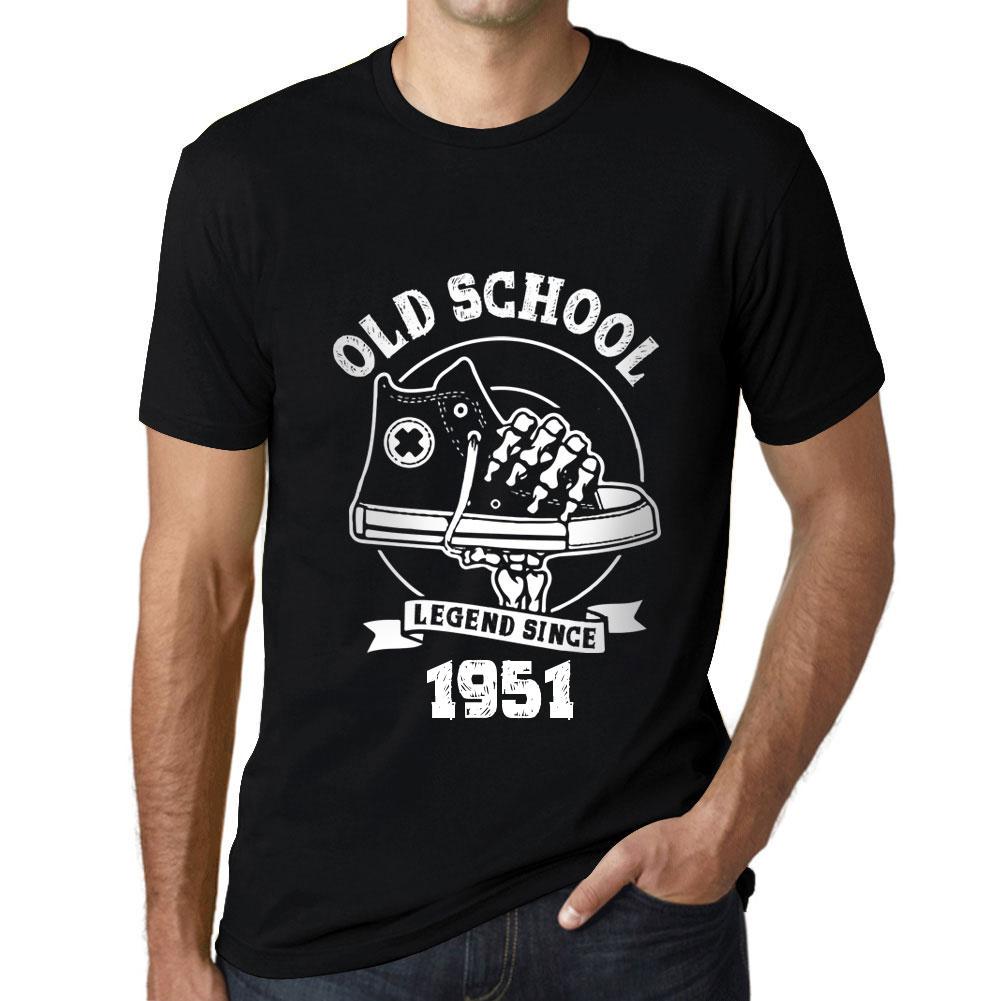 Ultrabasic Vintage T-shirt voor heren Grafisch T-shirt Old School All Star sinds 1951 diepzwart