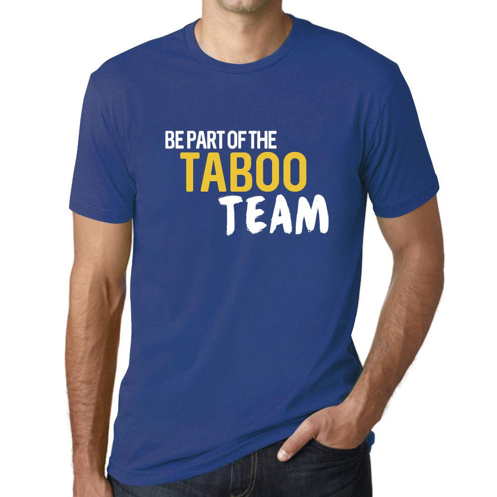 Ultrabasic Heren vintage T-shirt Grafisch T-shirt Maak deel uit van het Taboo Team Royal Blue