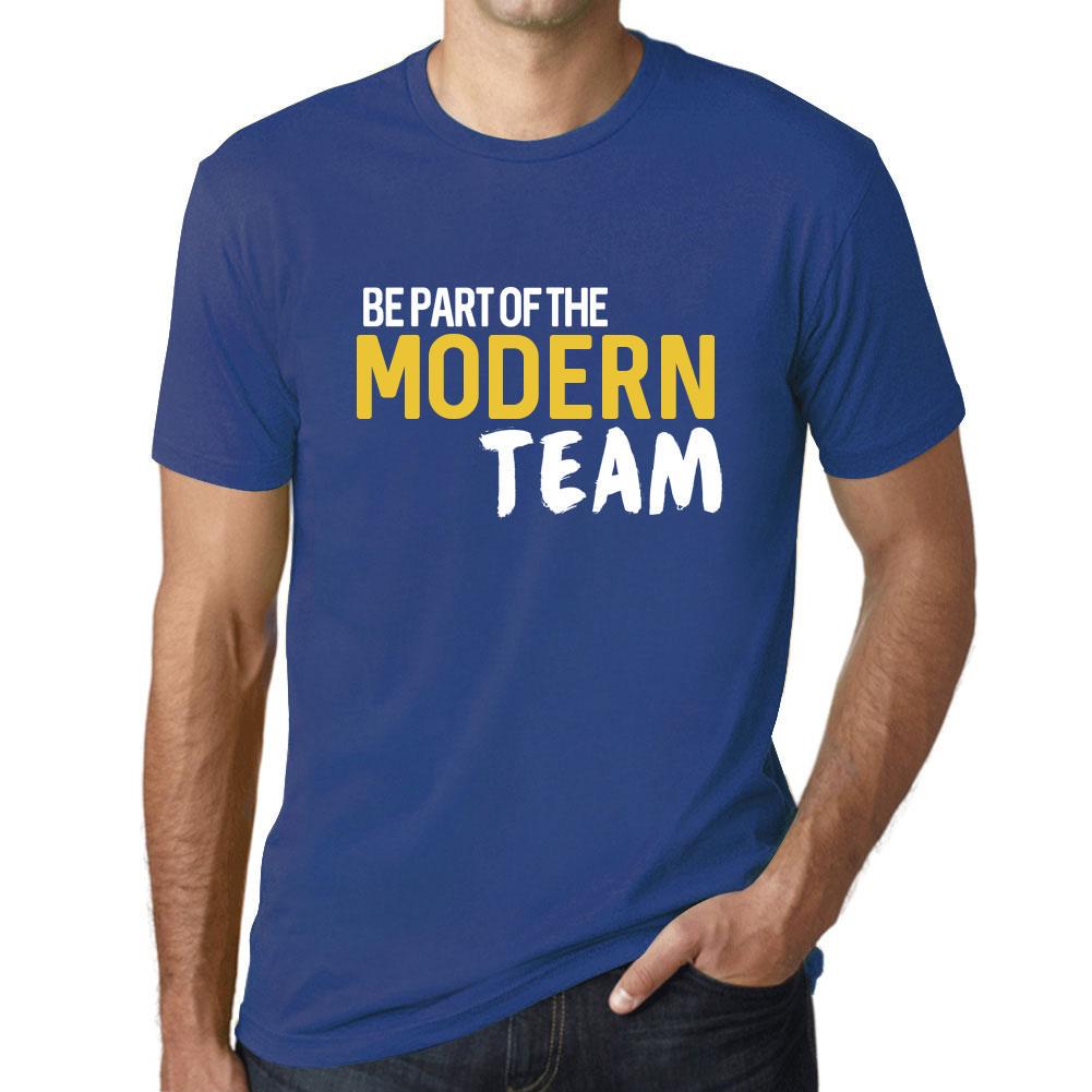 Ultrabasic Vintage T-shirt voor heren Grafisch T-shirt Maak deel uit van het moderne team Royal Blue