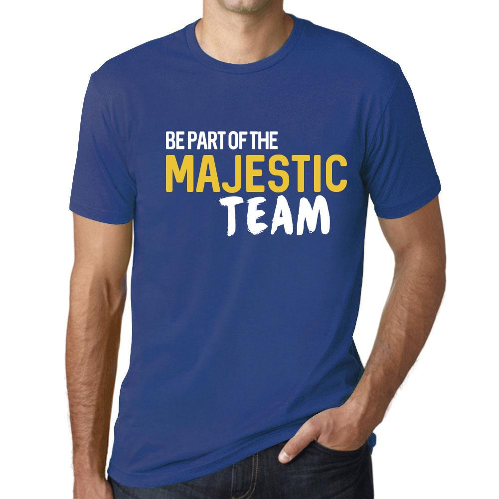 Ultrabasic Vintage T-shirt voor heren, grafisch T-shirt Maak deel uit van het majestueuze team Royal Blue