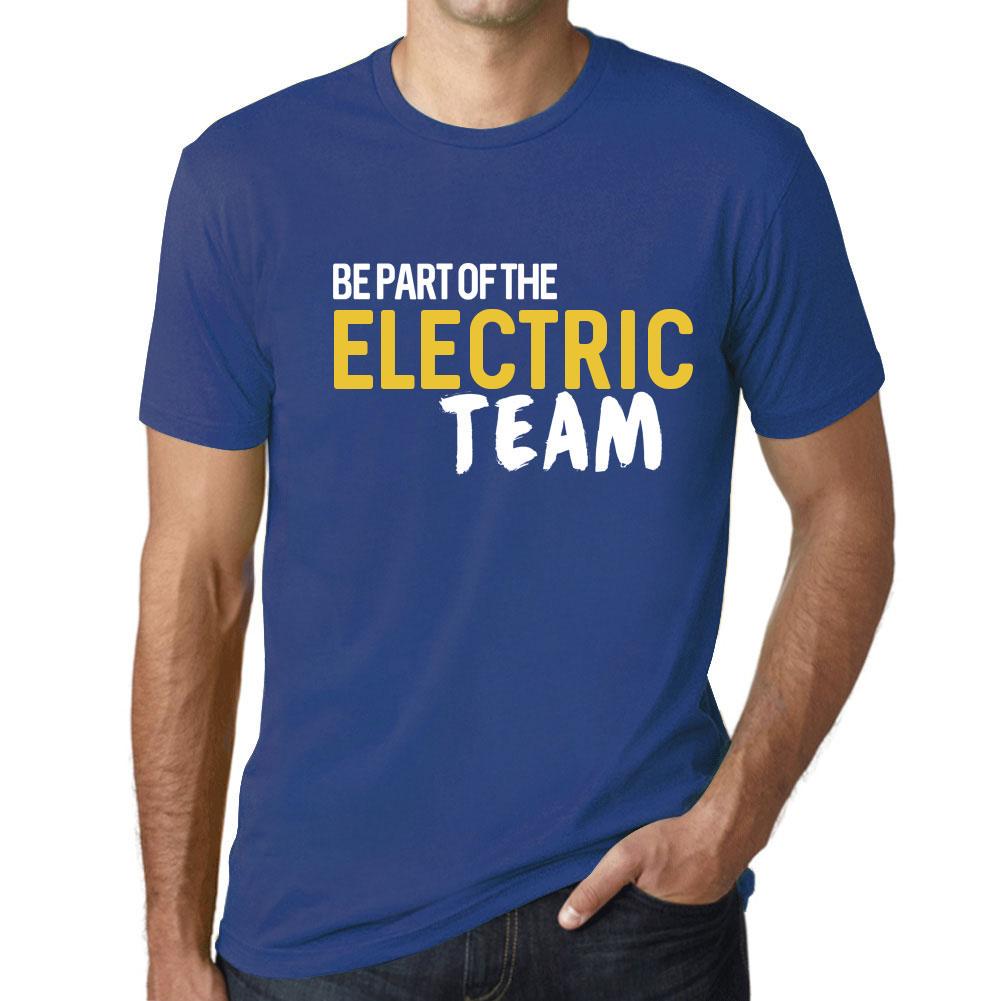 Ultrabasic Vintage T-shirt voor heren, grafisch T-shirt Maak deel uit van het Electric Team Royal Blue