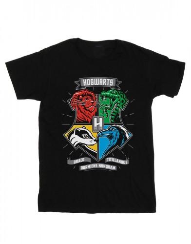 Harry Potter Heren Zweinstein Toon Crest T-shirt