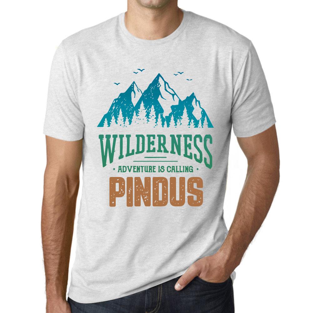 Ultrabasic  Homme Graphique T-shirt Grafisch T-shirt Wildernis PINDUS Witte Rook