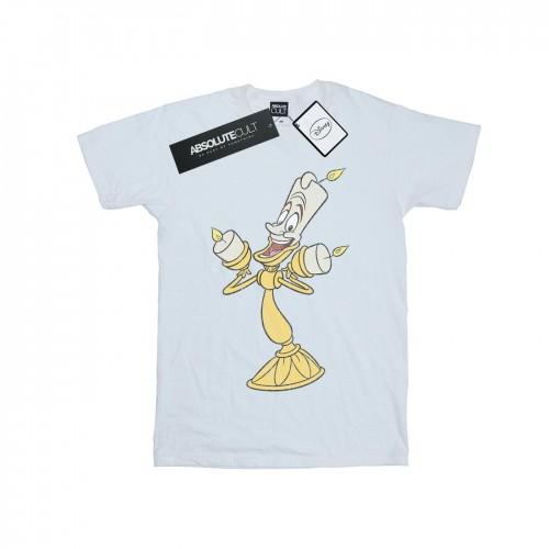 Disney heren schoonheid en het beest Lumiere Distressed T-shirt