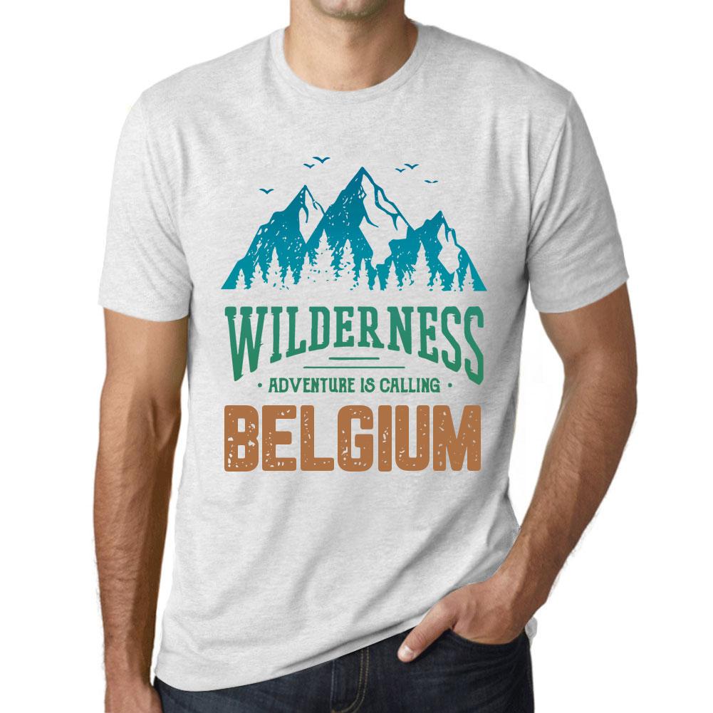 Ultrabasic  Homme Graphique T-shirt Grafische T-shirt Wildernis BELGIË Witte rook