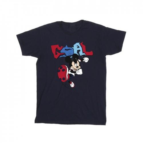 Disney Heren Mickey Mouse Goal Striker Pose T-shirt