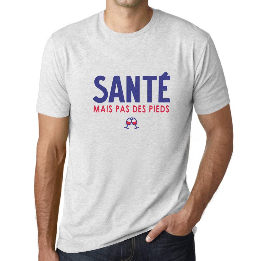 Ultrabasic  Homme Graphique Sante Mais Pas Des Pieds T-shirt Imprime Lettres