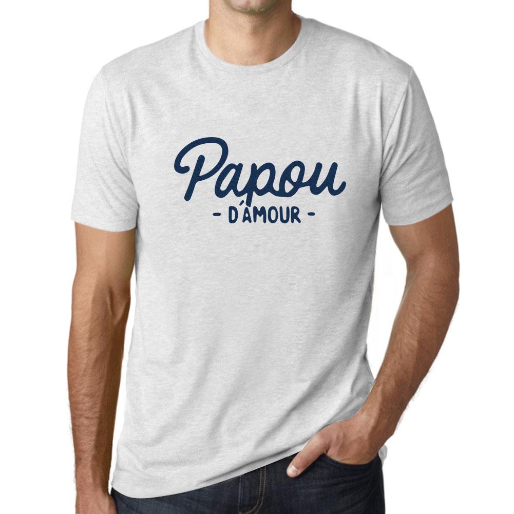 Ultrabasic  Homme Graphique Papou DAmour T-Shirt Marine Lettre