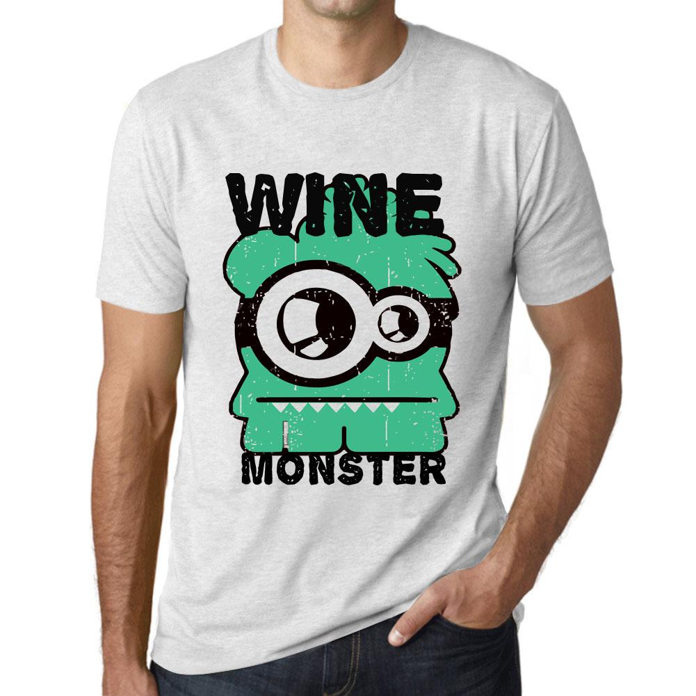 Ultrabasic Vintage T-shirt voor heren Grafisch T-shirt Wijnmonster Vintage Wit