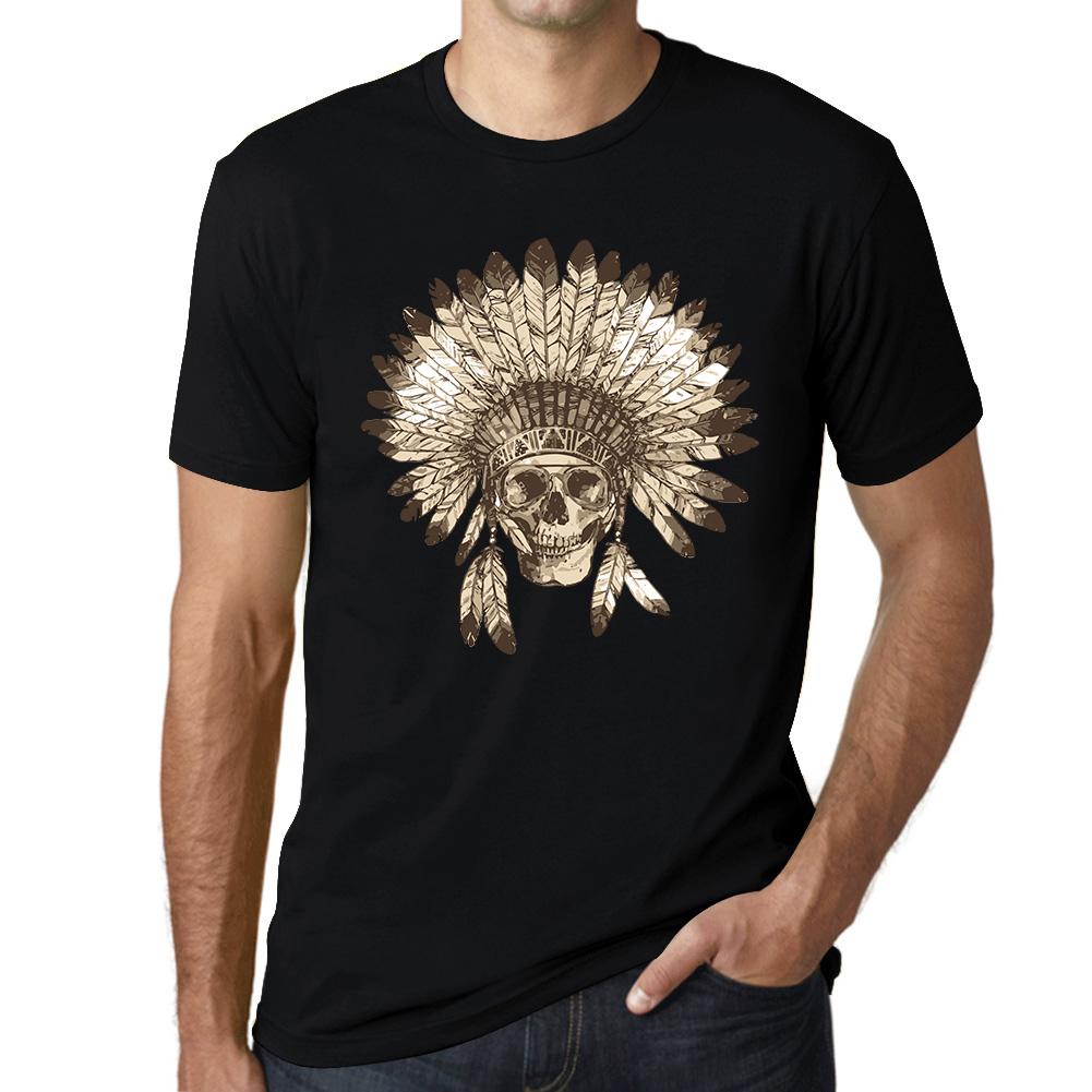 Ultrabasic Grafisch heren T-shirt - Native Americans Skull - Casual shirt voor heren